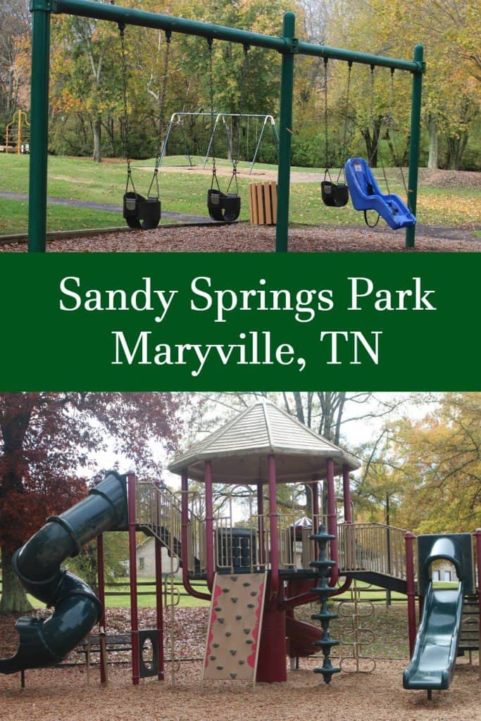 swings and a jungle gym at Sandy Springs Park Maryville TN Tennessee 
