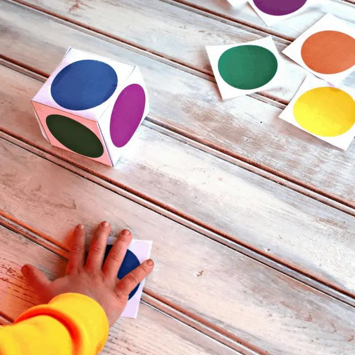 Color Matching Printable Dice Games for Kids, Mom Explores The Smokies