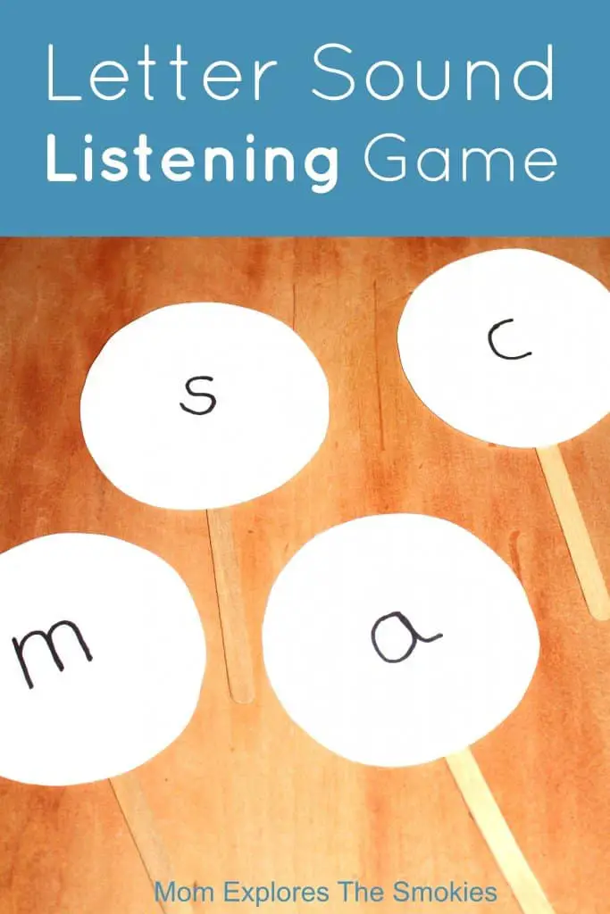 Letter Sound Listening Game East TN Family Fun Letter Sound Listening Game East TN Family Fun