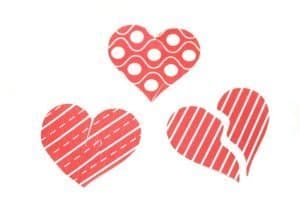 Printable Heart Pattern Puzzles