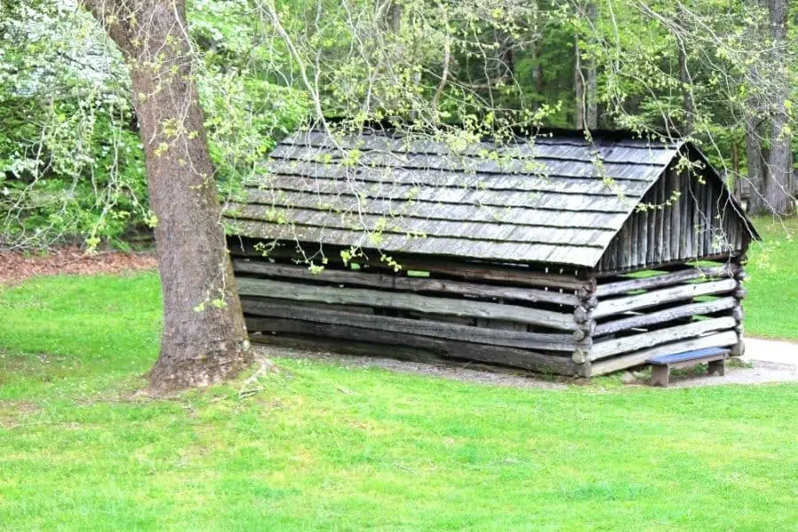 Historic Appalachian Building in Cades Cove TN
