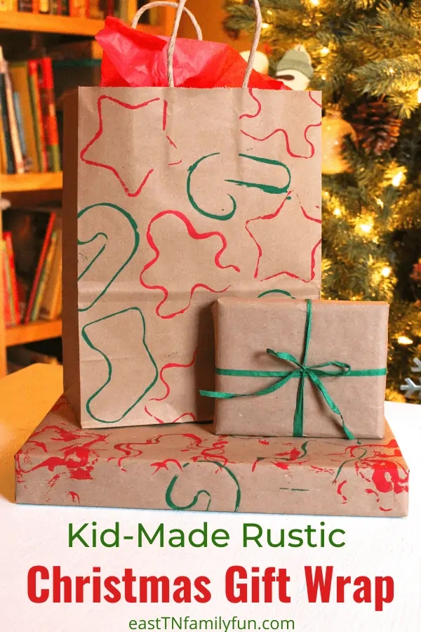 Christmas Paper Craft: Easy Kid-Made Gift Wrap