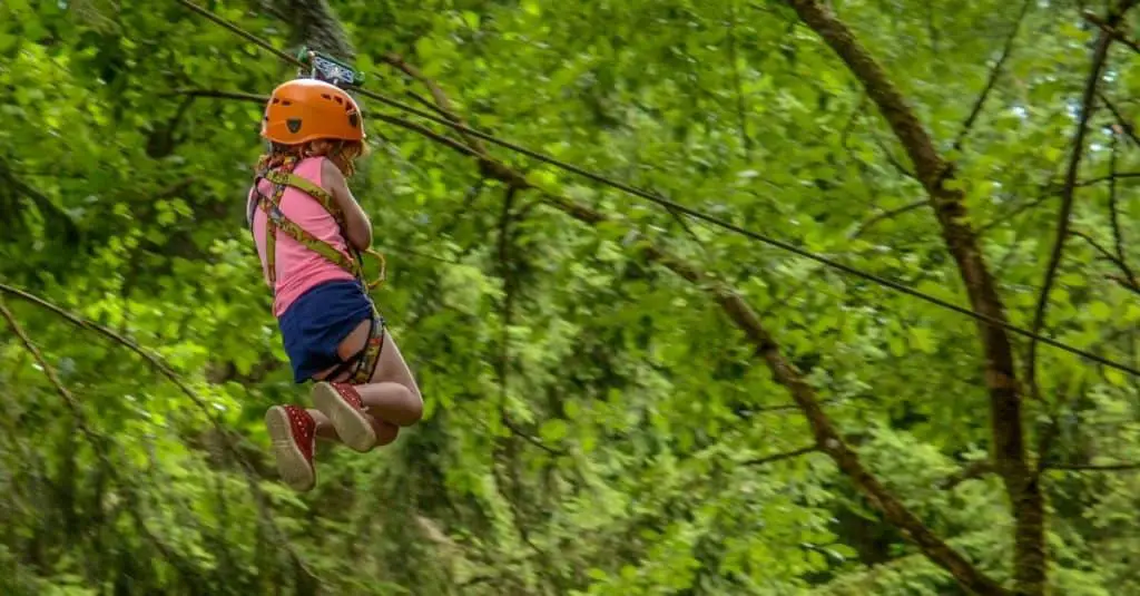 ziplining in the Smoky Mountains