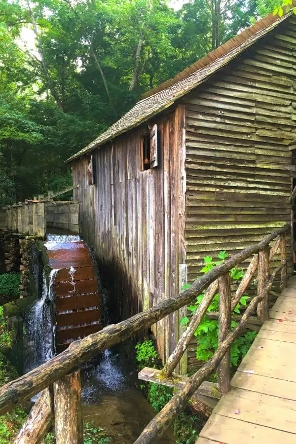 Cades Cove Activities The Historic Girst Mill with water wheel